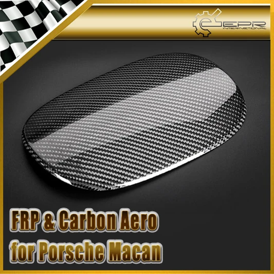 Car styling For Porsche Macan Carbon Fiber Fuel Cap Cover Fibre Fuel