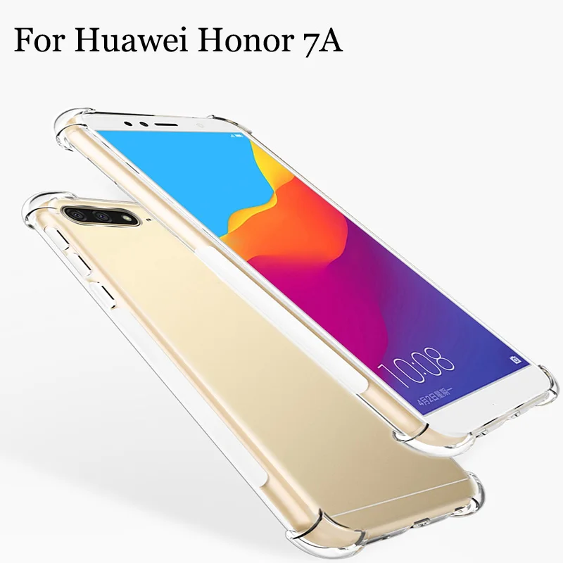 Phone Cases For Huawei Honor 7A Case Transparent Soft Back Cover For