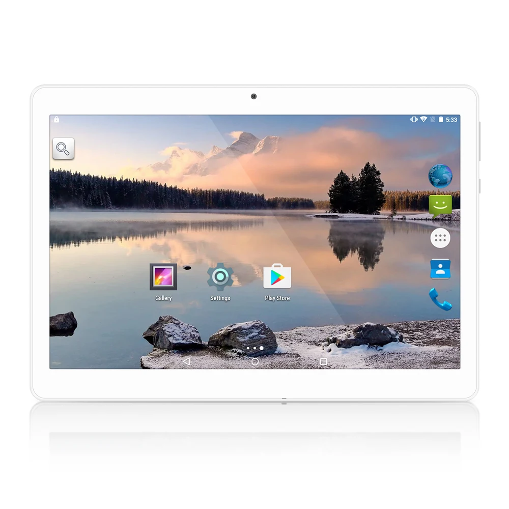 

Yuntab K17 Tablet PC Android 5.1 unlocked smartphone Webcam IPS1280*800 with dual camera Bluetooth4.0 (silver alloy)