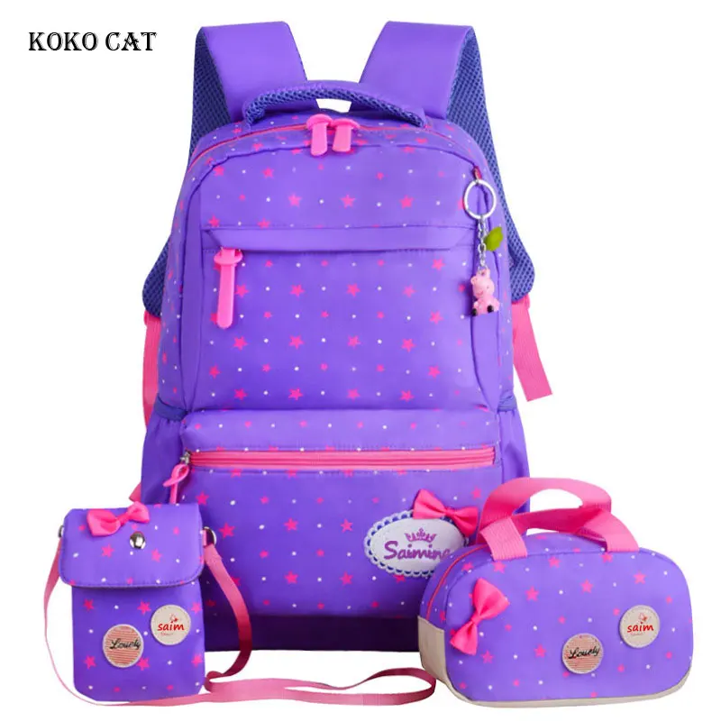 

Primary School Student Bookbags Orthopedic Satchel for Girls Teenagers Boys Backpack Kids Daily Rucksack Mochila Escolar