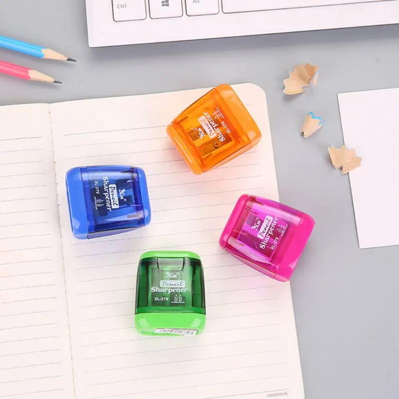 Classical Double Hole Mechanical Pen Pencil Sharpener Stationery Office Student School Supplies Korean Kids Gift