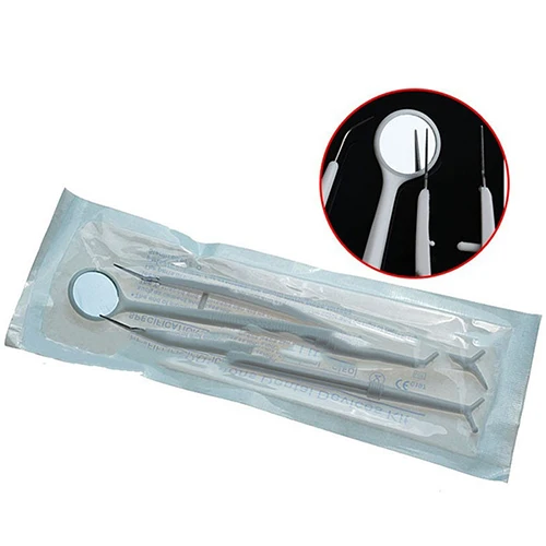 3 шт. набор стоматологических инструментов из нержавеющей стали, стоматологический чистящий гигиенический набор для чистки зубов, зеркальный набор для чистки полости рта, зубной очиститель
