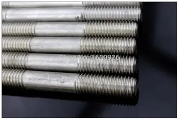 

10 pieces Metric Thread M8*100 mm 304 Stainless Steel Studs Double thread