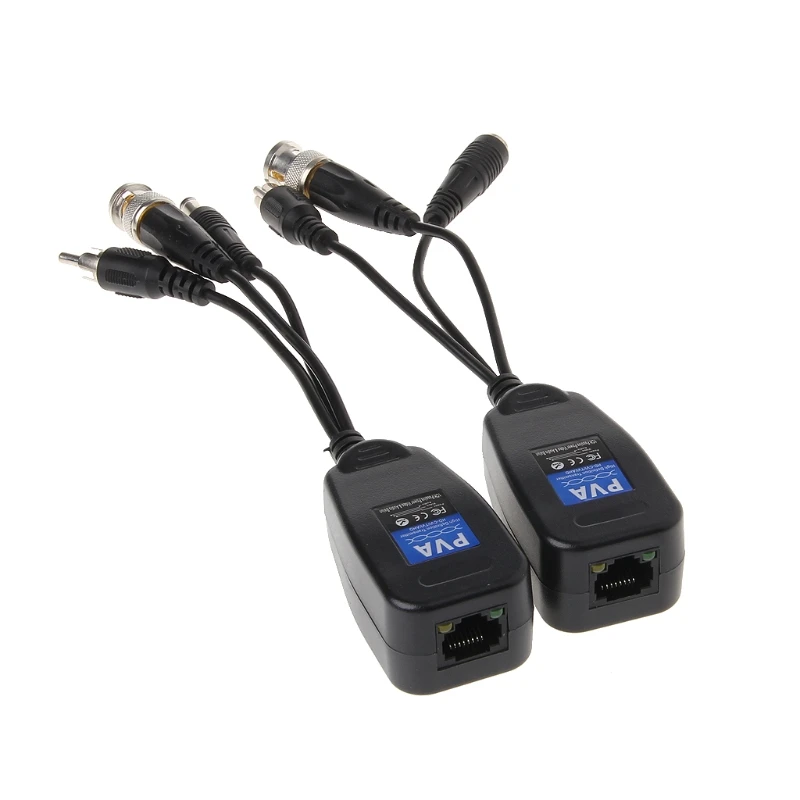 1 Пара Пассивный RJ45 CCTV силовой видео балун трансивер HDCVI HDTVI AHD аналоговый