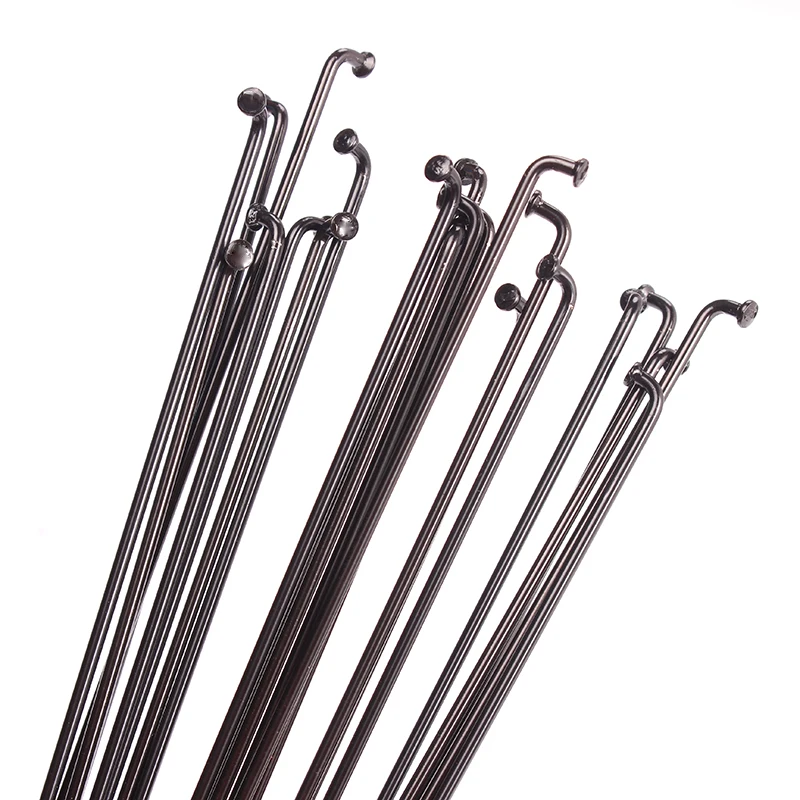 Bicycle spokes wire mountain / road bike 304 stainless steel spokes 14G black high-strength bicycle spokes180MM-275MM Spoke cap