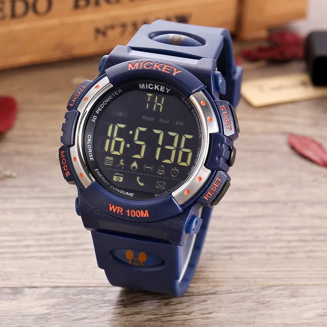 Disney brand mens womens smart digital wristwatches sports Swim 100m waterproof Disney brand mens womens smart digital wristwatches sports Swim 100m waterproof