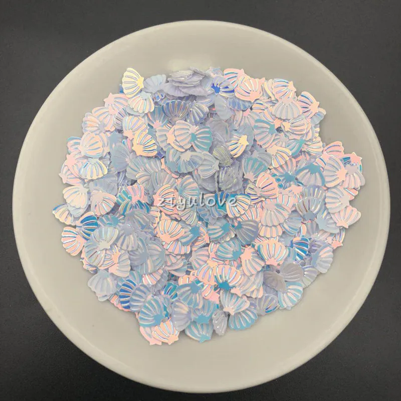 

7/shell/Gradual change/monochrome/15 grams Sequins PVC Flat for DIY Card Making Craft Color Collection