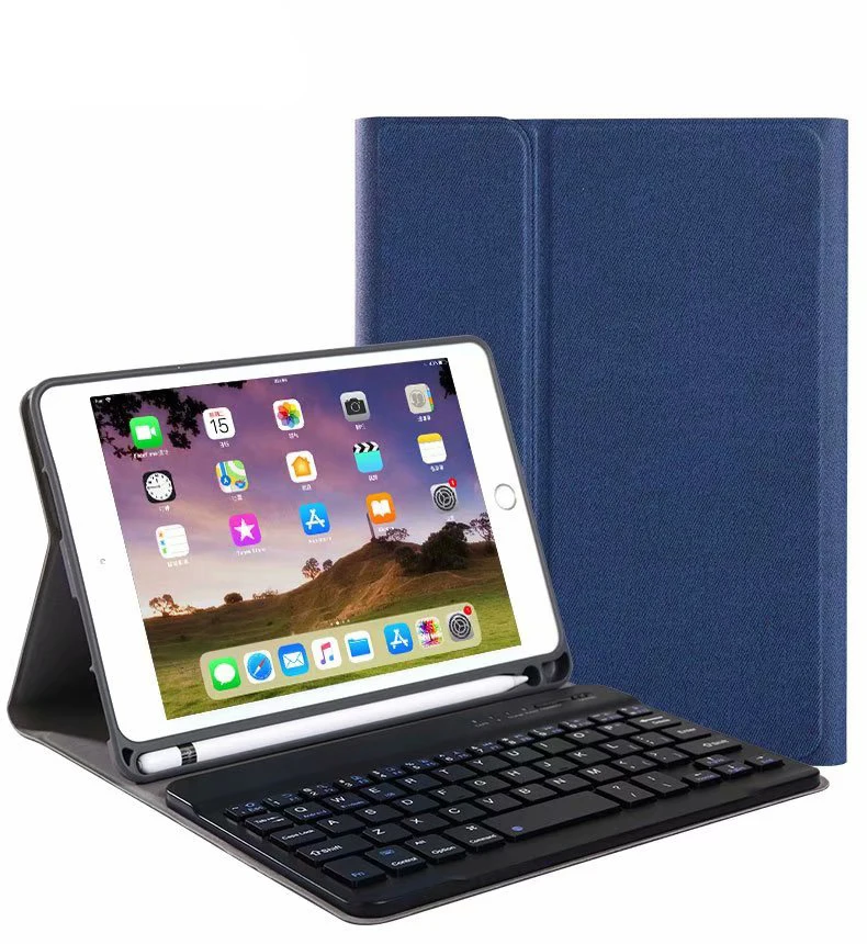 Чехол для iPad Mini 5 ультра тонкий Съемный беспроводной Bluetooth клавиатура с ручкой Слот чехол для iPad Mini 1 2 3 4 5