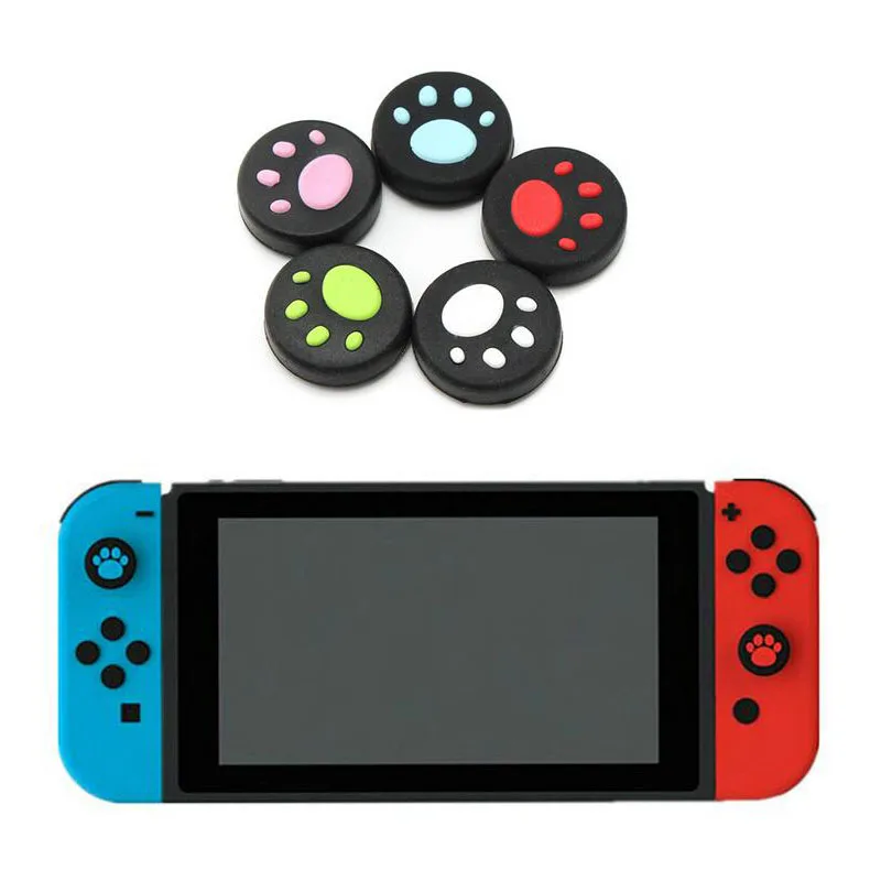 

2pieces Silicone Extra Higher Thumb Stick Grip Caps Joystick Button Case Cover for Nintend Switch NS Joy-Con Gamepad Controllers