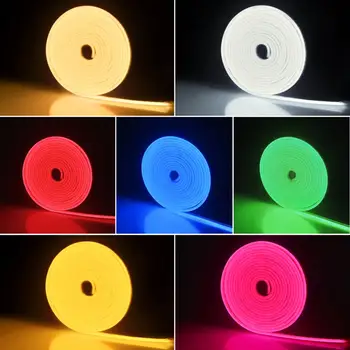 

DIY 12V LED Strip Light Flexible Waterproof 2835 RGB Ribbon Xmas Decor Neon lamp Advertising light 220V Diode Tape TV Backlight