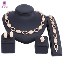 OUHE Jewelry Sets Luxury African Jewelry Set For Women Costume Turkish Ethiopian Bridal Nigerian Beads Wedding Jewelry Set