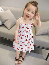 2019 New Kids Girl Sling Dress Summer Chidlren Clothes Toddler Girls Dresses Baby Cotton Sleeveless Print Flower Princess dress 2019 New Kids Girl Sling Dress Summer Chidlren Clothes Toddler Girls Dresses Baby Cotton Sleeveless Print Flower Princess dress