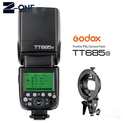 Беспроводная вспышка Godox TT685O 2,4G HSS 1/8000s i-ttl GN60 для Olympus/Panasonic+ Бесплатный кронштейн для вспышки s-типа - Цвет: TT685O Add S Bracket