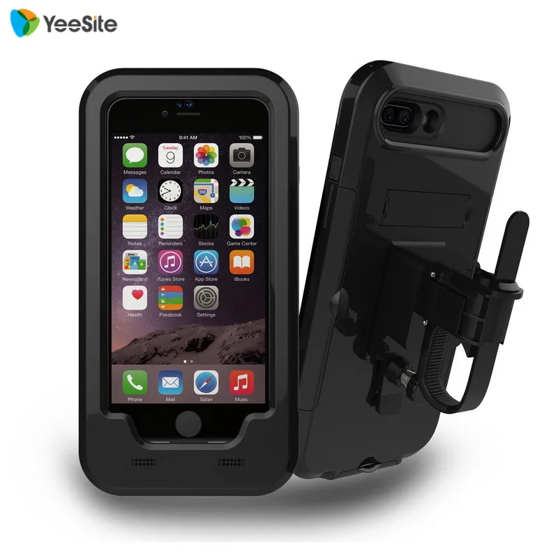 imágenes para Nueva impermeable manillar titular de montaje para iphone 7 plus motocicleta ciclismo deporte al aire libre a prueba de golpes caso imágenes para Nueva impermeable manillar titular de montaje para iphone 7 plus motocicleta ciclismo deporte al aire libre a prueba de golpes caso