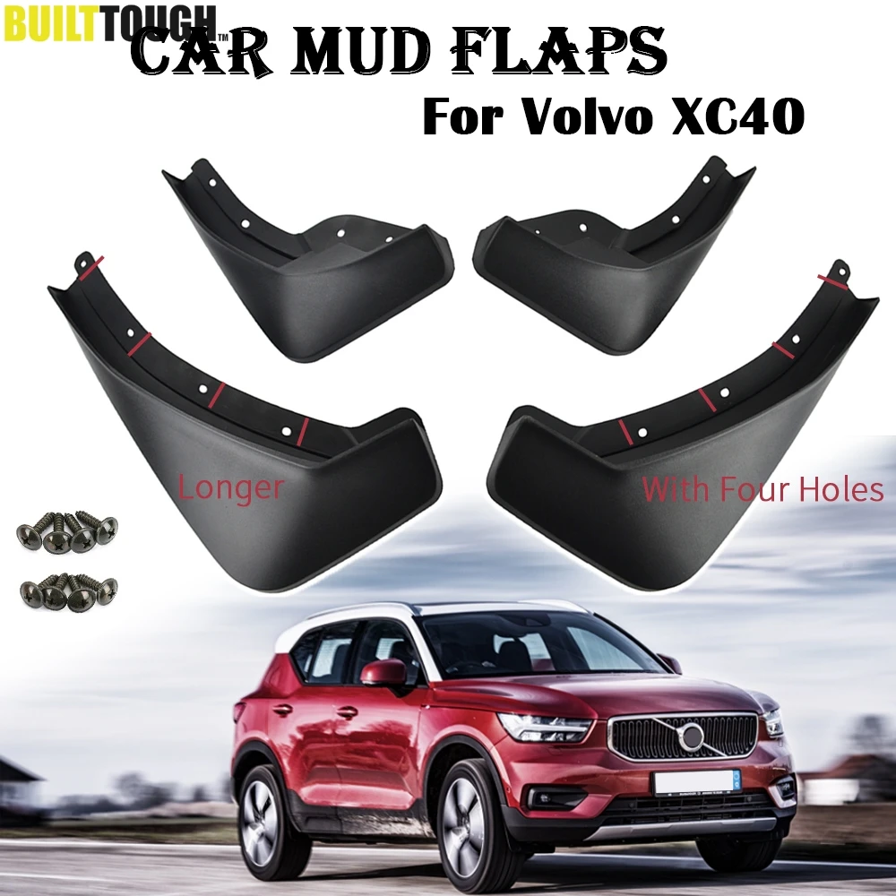 Для Volvo XC40 2017 2019 набор литых брызговиков Брызговики крыло Автомобильные передние