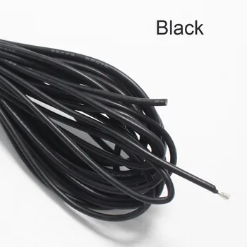 

Black Flexible Silicone Wire RC Cable 26AWG 30/0.08TS OD 1.5mm Tinned Copper Wire
