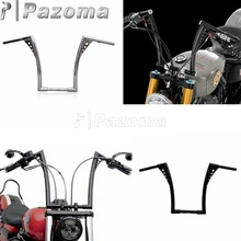 Хром Мотоцикл 1" Rise вешалка бар Handbars ручной Бар для Harley Davidson FLST FXST Sportster XL