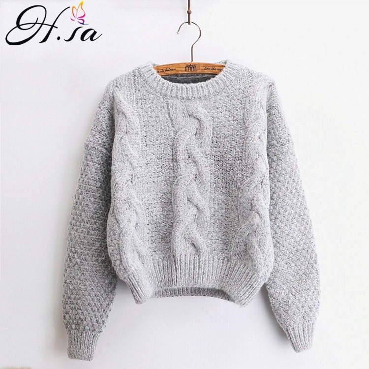 H.SA Women Sweaters Warm Pullover and 