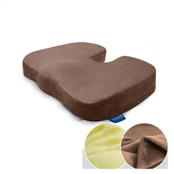 

Coccyx Orthopedic Memory Foam Seat Cushion - Helps With Sciatica Back Pain - Perfect for Your Office Chair and Sitting on the Fl
