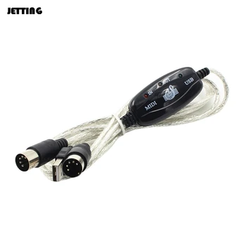 

Electronic Drum Music MIDI to USB Interface Cable Adapter for Keyboard 180cm