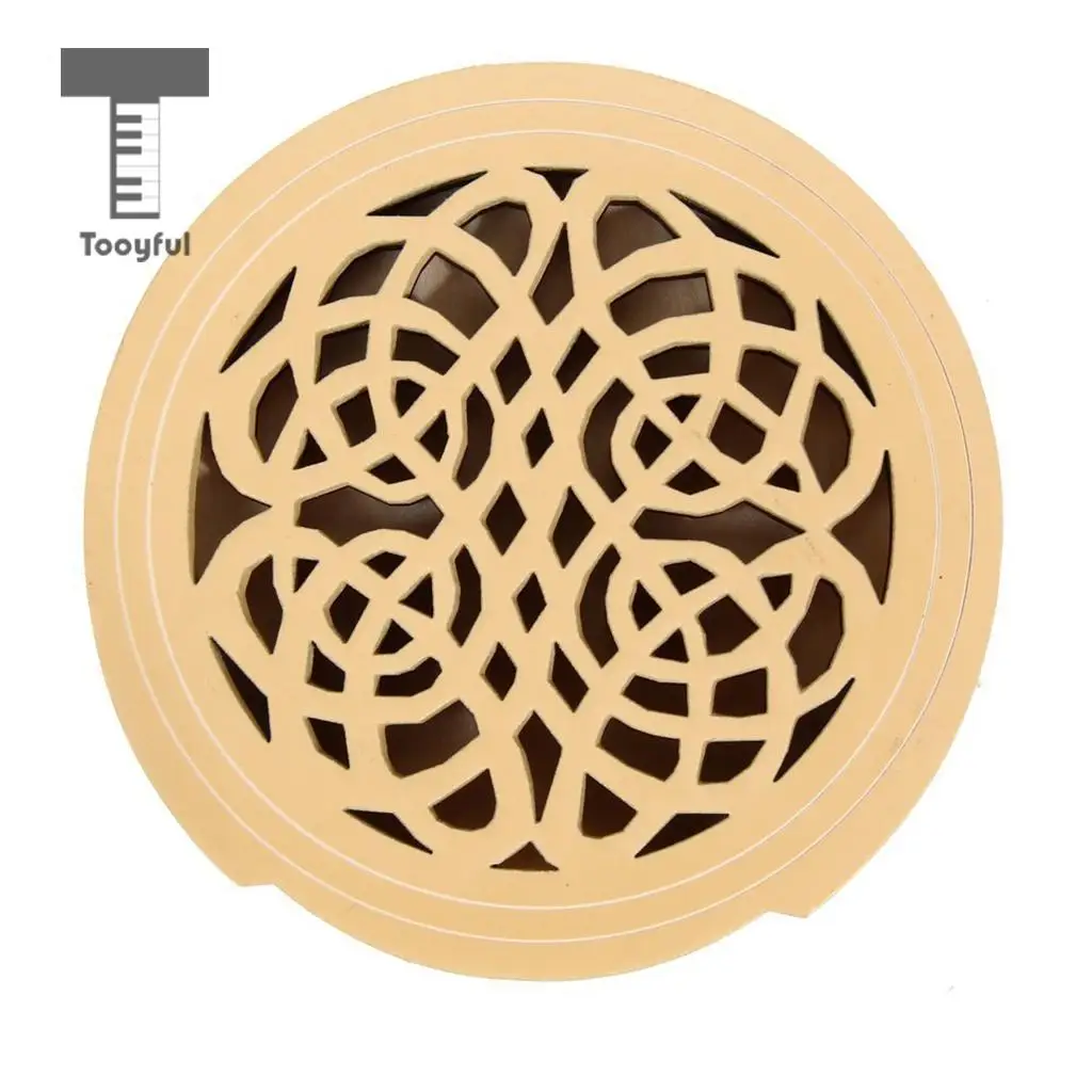 Tooyful Wood Acoustic Guitar Soundhole Cover Feedback Buster for 40'' 41'' Guitar Parts Accessories