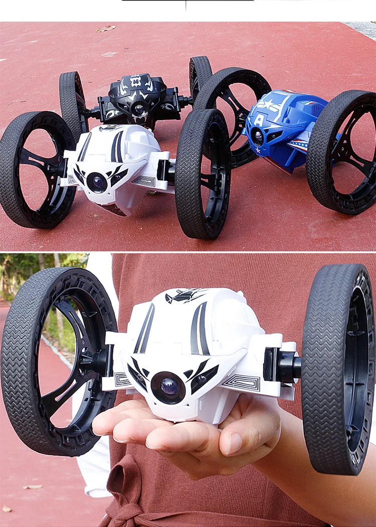 Мини-автомобили Bounce Car PEG SJ88 2,4 ГГц RC автомобиль с гибкими колесами вращения светодиоды, электрические приборы дистанционного управления автомобильные игрушки творчества
