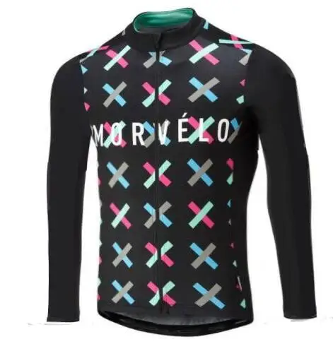 Ретро Morvelo Мужская велосипедная майка с длинным рукавом Roap Ciclismo Одежда для велоспорта