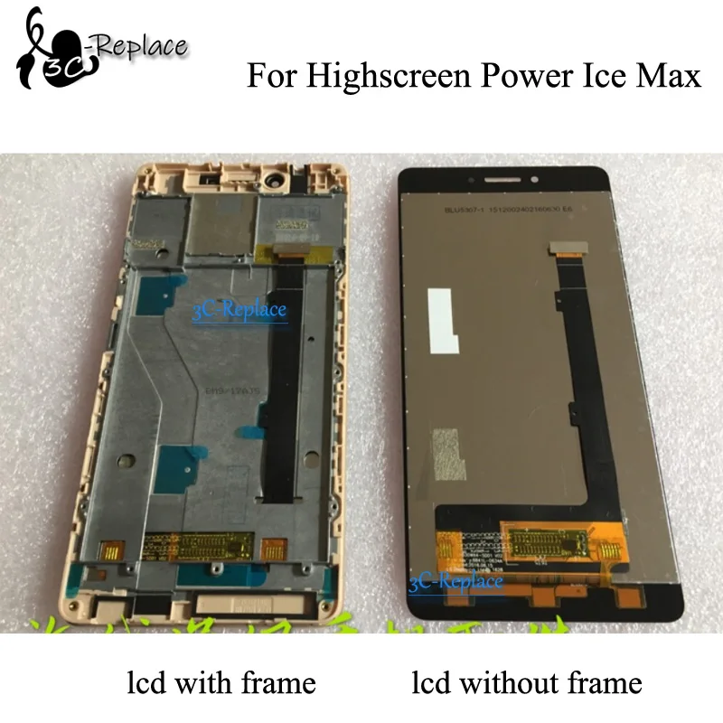 Протестировано Высокое качество для Highscreen power Ice Max ЖК-дисплей сенсорный экран дигитайзер панель сенсорная сборка рамка 5,3"