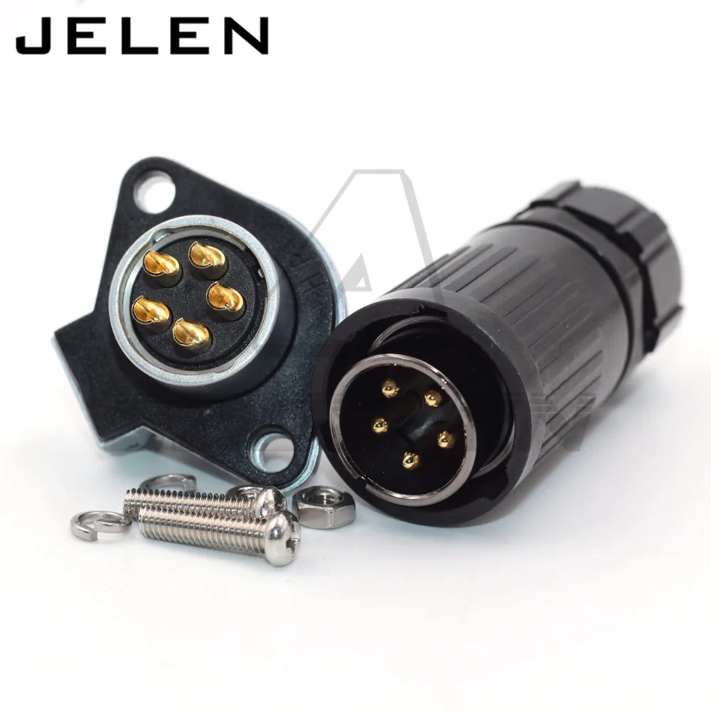 

HE20 5 pin Waterproof Connector, automotive electrical wire connectors, wire connectors 30A Male and female connectors