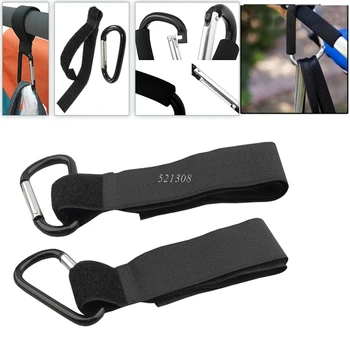 

Universal Buggy Mummy Pram Pushchair Carabiner Stroller Hook Shopping Bag 2Pcs MAR3_30