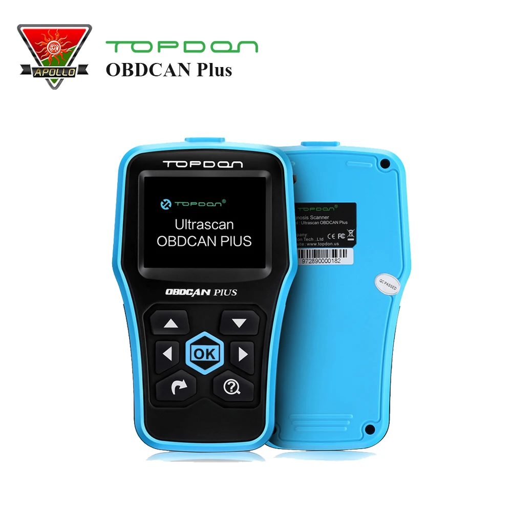 Topdon OBDII/OBD2 код сканер OBDCAN ПЛЮС 2,0 лучше, чем AL519 авто диагностический считыватель кода легко обновить Бесплатная