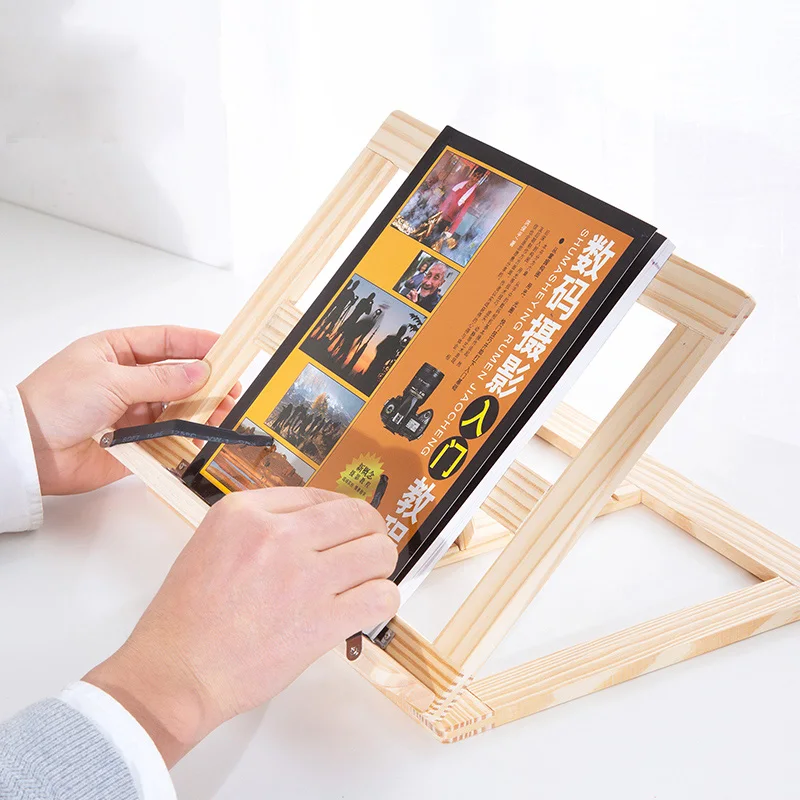 

1PC Wood Bookends Students Book Holder Creative Book Stand for Kids Gift Bookshelf For Desk School Office Supply