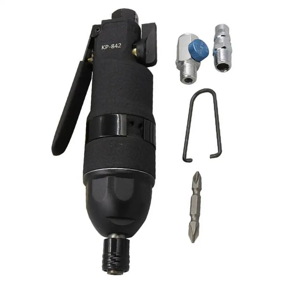 

10H Straight Handle Pneumatic Screw Batch KP-842 85N-m Torsion Black 8000 rpm Pneumatic Straight Shank Screwdriver