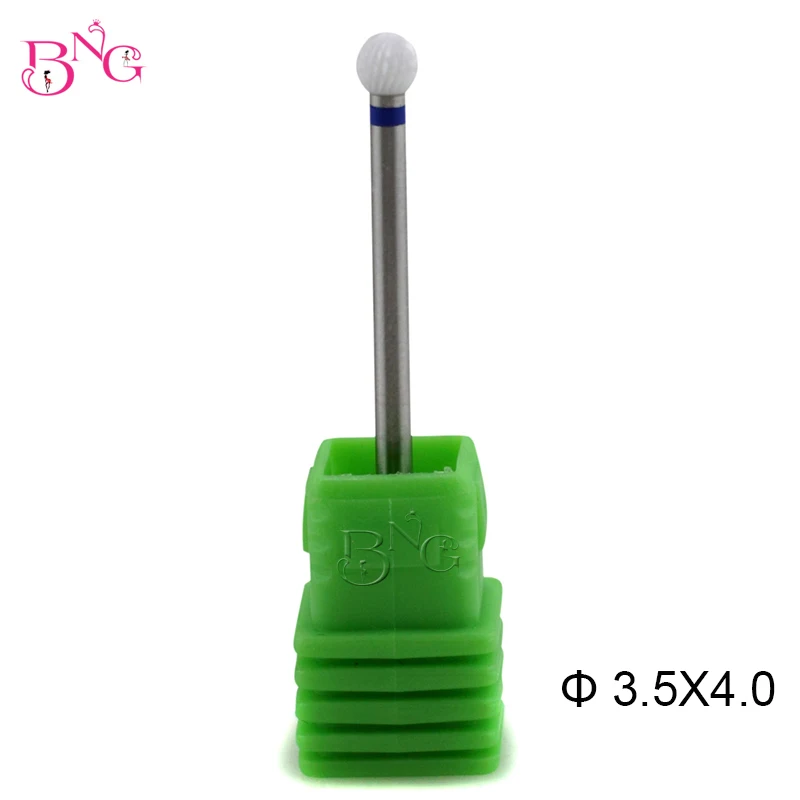 

BNG Ball Shape Ceramic Nail Drill Bits M Size Electric Manicure Drill Machine Electric Manicure Cutter Pedicure Polish Accessory