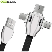 3 в 1 кабель USB светильник плоский кабель Micro usb type-C кабель для huawei Xiaomi Redmi samsung USB кабель для iPhone XR X XS MAX