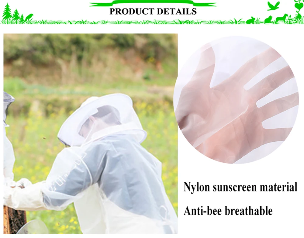 1 шт. защищенная одежда для пчеловодства защитная одежда для пчеловодства предохранение от пчел и пчеловодства vetement товары