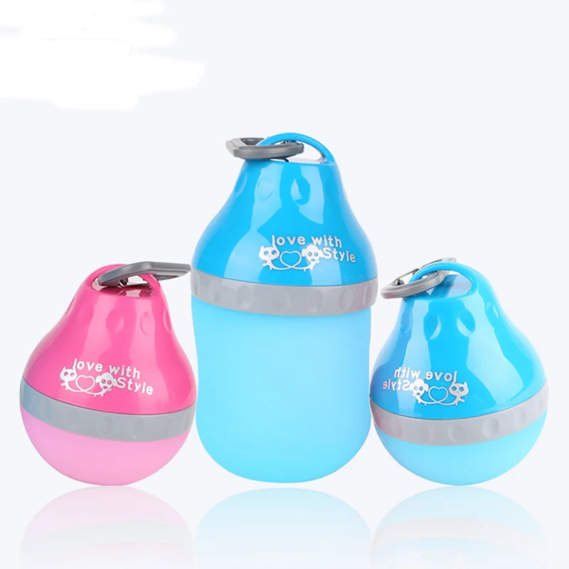 

Outdoor Cat Dog Feeder Water Bottle Portable Pets Drinking Water Feeding Food Drinker Fountains 200ml/400ml Water Pet Product