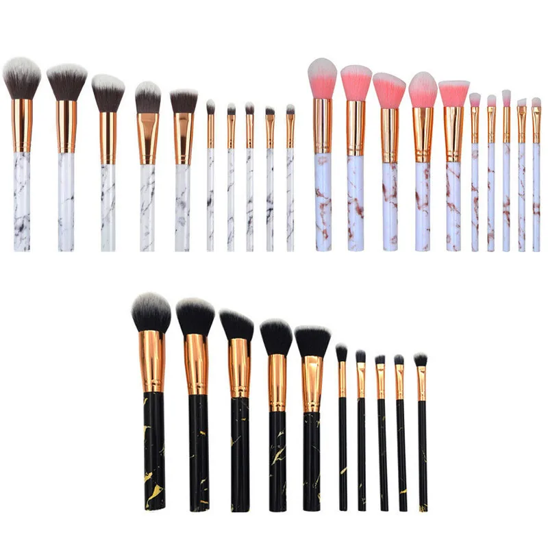 

10 Pcs/Set Professional Makeup Brushes Set For Foundation Powder Eyeliner Eyelash Lip Make Up Brush Cosmetic Beauty Tool Kit