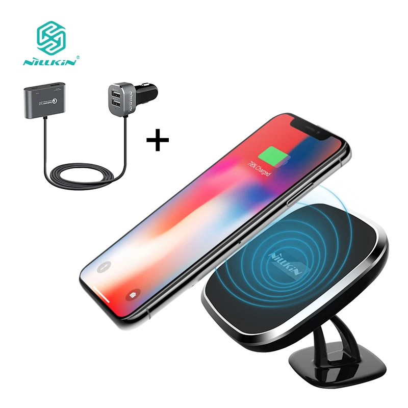 NILLKIN Qi car font b wireless b font font b charger b font charging Pad with