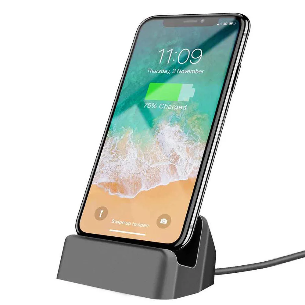 

Dock Charger Desktop Charging Data Sync Stand Station Holder For iPhone Xs MAX XR X 8 7 6S Plus 5S SE Charging Cradle Holder