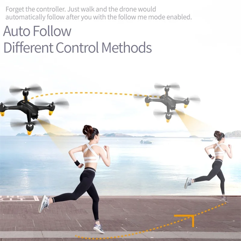 JJRC X3P RC дроны Profesionales безщеточный Квадрокоптер Follow Me Дрон GPS Wi Fi FPV с Камера 1080P VS CG033