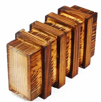 

Wood puzzle box props for escape mysterious room Real-life escape room game prop