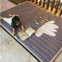 Buy 3CM Thickness Rug Children Baby Carpet 140*195*3CM Machine Washable Mats Anti-skid Play mat Bedroom 55*77 Inch Free Shipping