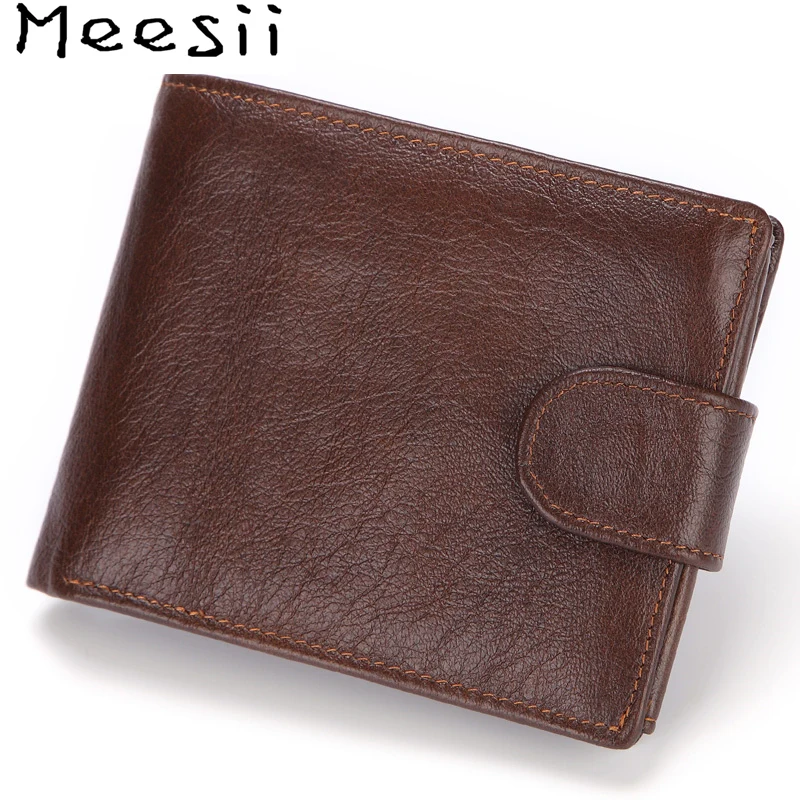 Tanie Mężczyzn portfele prawdziwej skóry mężczyźni portmonetka SKÓRZANY PORTFEL mężczyźni moda rozrywka krótki pieniądze klipy karty monety pakiet miękkie uchwyty na zdjęcia