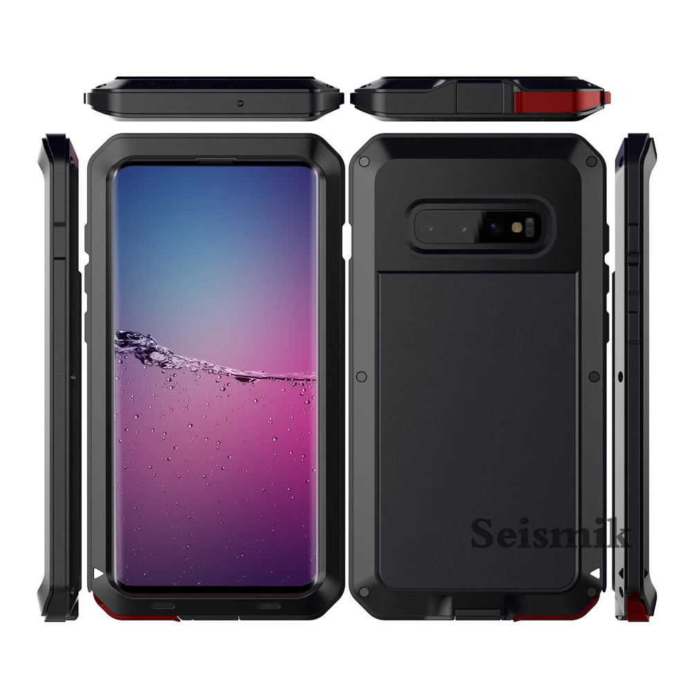 Tempered glass+Full Protective Luxury Doom Armor Metal Case Shockproof Cover For Samsung S8 S10 S10Plus S9 S9Plus Note8 Note9 Tempered glass+Full Protective Luxury Doom Armor Metal Case Shockproof Cover For Samsung S8 S10 S10Plus S9 S9Plus Note8 Note9