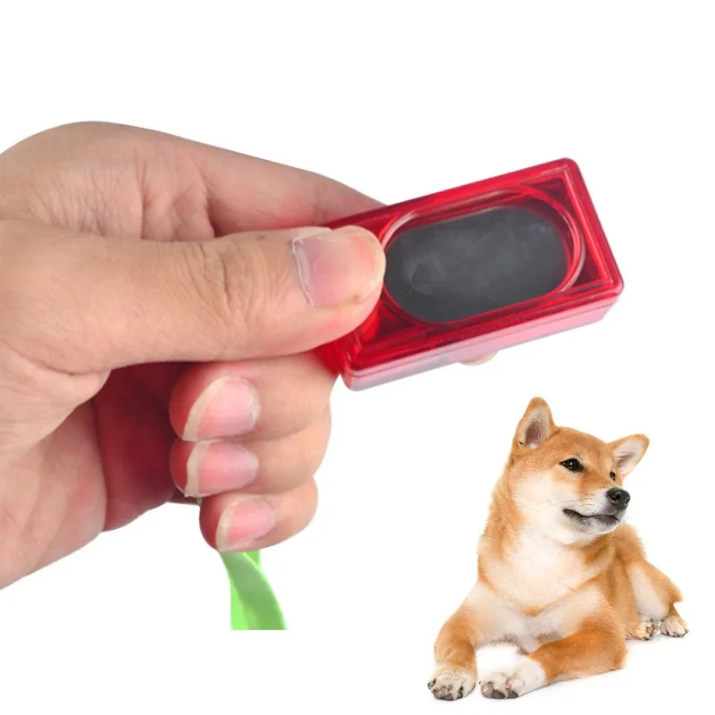 

Portable Training Clicker with Wrist Strap for Dogs No Punishment new Dog Trainings Accessories