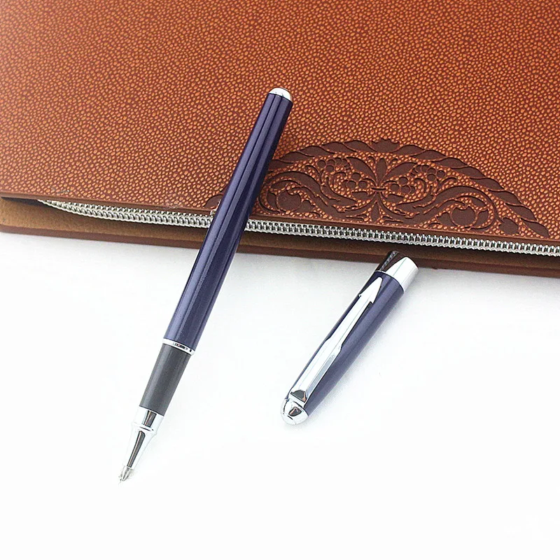 Металлическая шариковая ручка рекламная шариковая ручка 0,5 мм Синяя Шариковая металлическая ручка в подарочной коробке