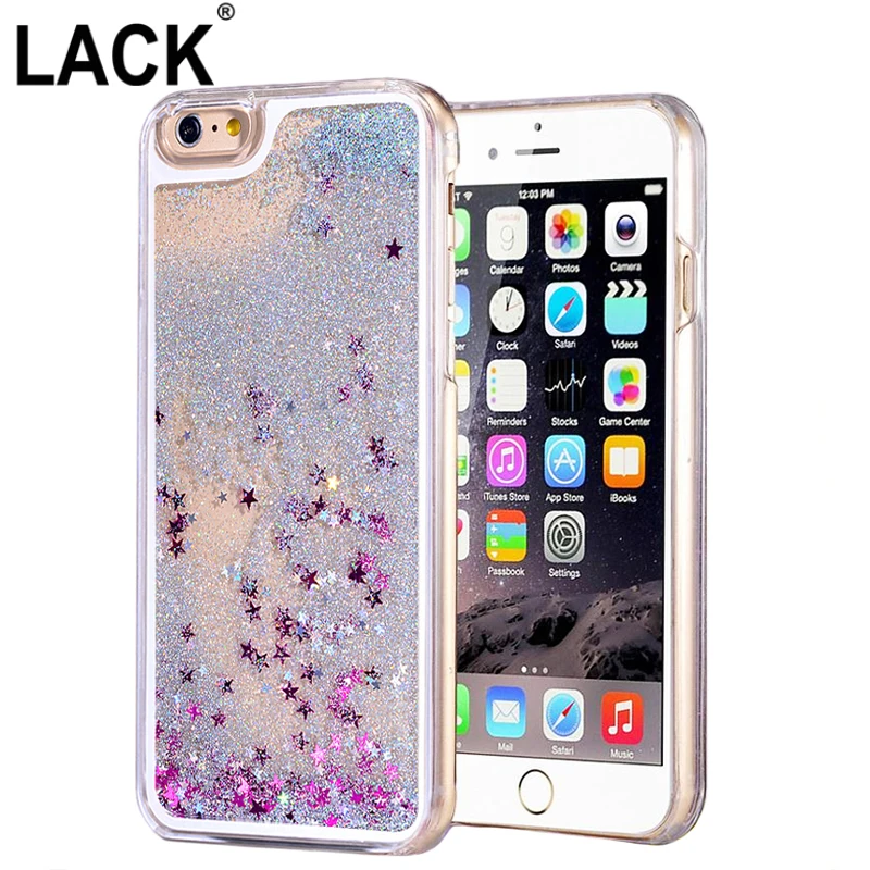 Hot Fashion Fun Dynamic Liquid Glitter Star Quicksand Phone Cases for iphone 4S case transparent clear Covers For iphone4 5 5S 6