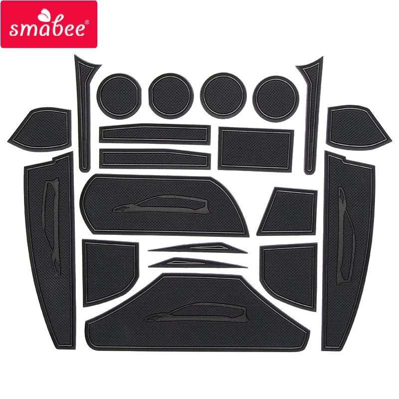 Smabee слот для ворот TOYOTA Sienta 2016 2018 внутренняя дверь pad/чашка Нескользящие коврики 20