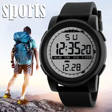 Модный мужской светодиодный водонепроницаемый цифровой кварцевые Военные Роскошные спортивные часы для свиданий мужские часы спортивные военные erkek kol saati
